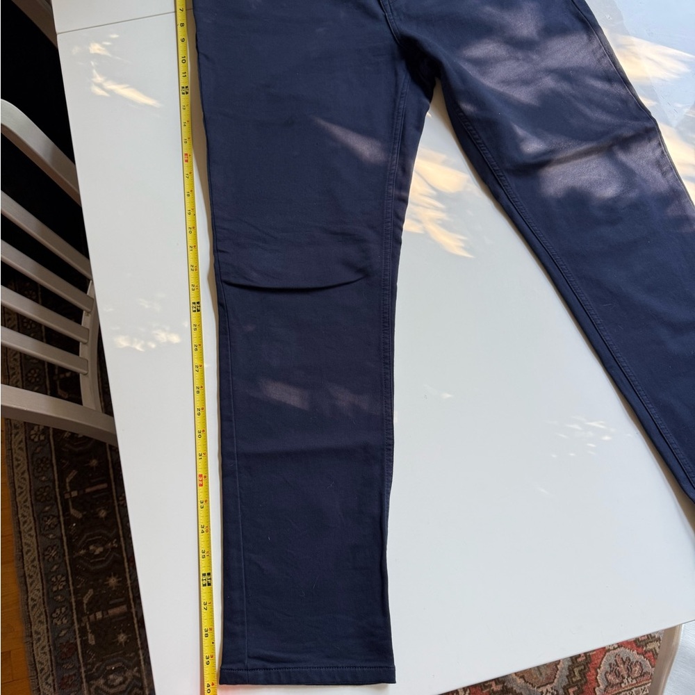 Banana Republic Men's Dark Blue Slim Traveler Pants - Athletic Tapered Fit - Picture 4 of 5